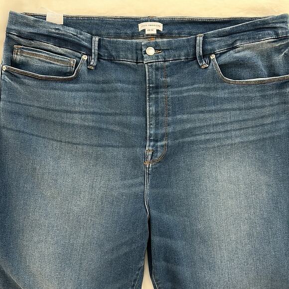 Good American Always Fits Good Legs Stretch Skinny Cropped Jeans Sz 28-32 - Picture 5 of 15